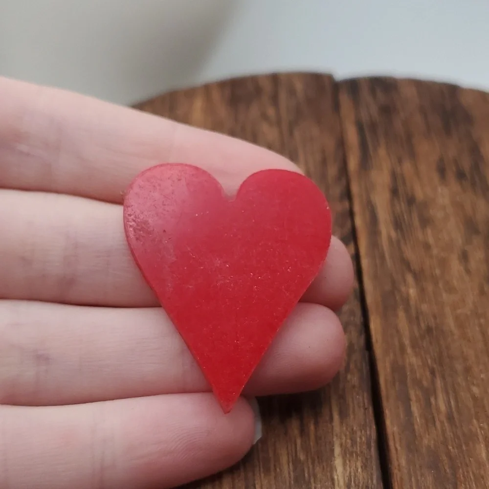 Valentine‎ heart cabochon for crafting or jewelry making
